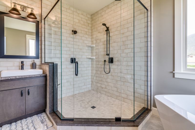 Minimalist Frameless Shower Enclosure