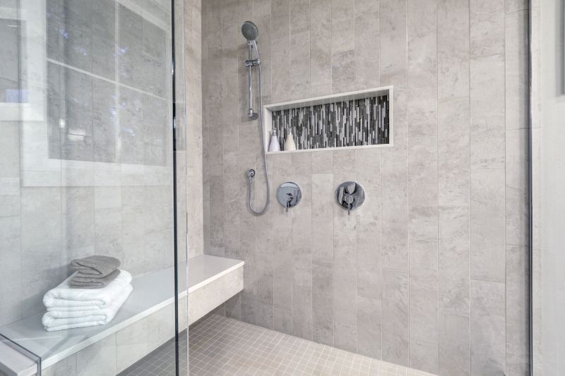 Elegant Shower with Tile Accents